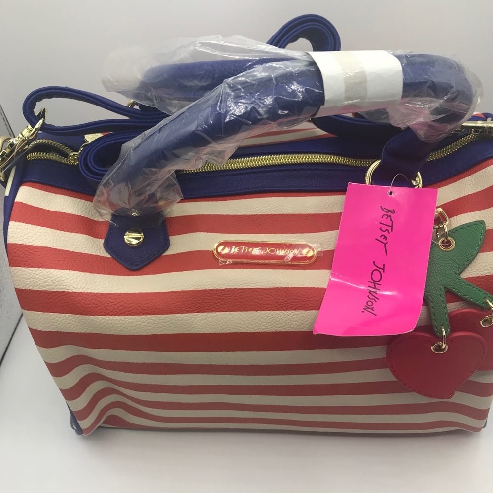 Betsey Johnson Red White and Blue Handbag